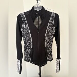 Stylish Black and White Bomber Jacket